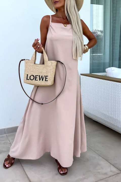 Šaty COLORINA BEIGE, Barva: béžová, IVET.EU - Stylové oblečení