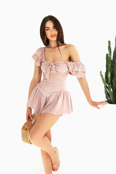 Komplet JENINA, Barva: béžová, IVET.EU - Stylové oblečení