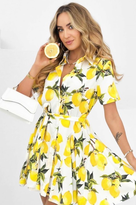 Šaty LIMONENA, Barva: žlutá,vícebarevná, IVET.EU - Stylové oblečení