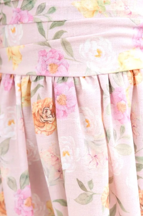 Šaty FLORELE PINK, Barva: ružová, IVET.EU - Stylové oblečení