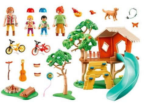 Σετ Τουβλάκια με φιγούρες Family Fun 71001 Δεντρόσπιτο με τσουλήθραIVET.EU - Εκπτώσεις έως -80%