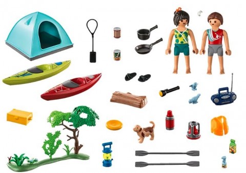 Σετ με φιγούρες Family Fun 71425 Κατασκήνωση με σκηνήIVET.EU - Εκπτώσεις έως -80%