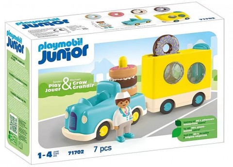 Σετ με φιγούρες Junior 71702 Τρελό Φορτηγό Ντόνατ με λειτουργία στοίβαξης και ταξινόμησηςIVET.EU - Εκπτώσεις έως -80%