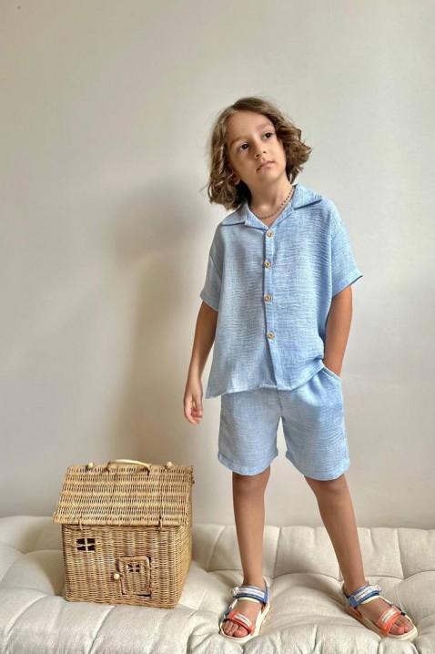 Dětský komplet NAVILI, Barva: světle modrá, IVET.EU - Stylové oblečení