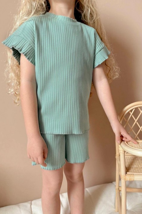 Dětský komplet DEYA MINT, Barva: mentolová, IVET.EU - Stylové oblečení