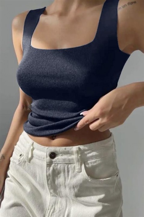 Top LORENKA NAVY, Barva: tmavomodrá, IVET.EU - Stylové oblečení