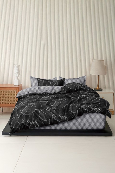 Ložní souprava MONTRIVA 200x220 cm bavlna, Barva: černá, IVET.EU - Stylové oblečení