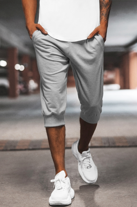 Pánské šortky MULZO GREY, Barva: šedá, IVET.EU - Stylové oblečení