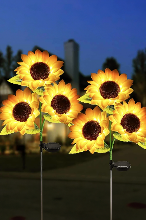 Solární lampa ve tvaru slunečnice SUNELFO, Barva: žlutá, IVET.EU - Stylové oblečení