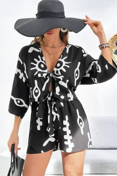 Komplet BONITTA BLACK, Barva: černo-bílá, IVET.EU - Stylové oblečení