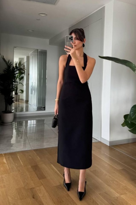 Φόρεμα SAMILA BLACK, Χρώμα: μαύρο, IVET.EU - Εκπτώσεις έως -80%