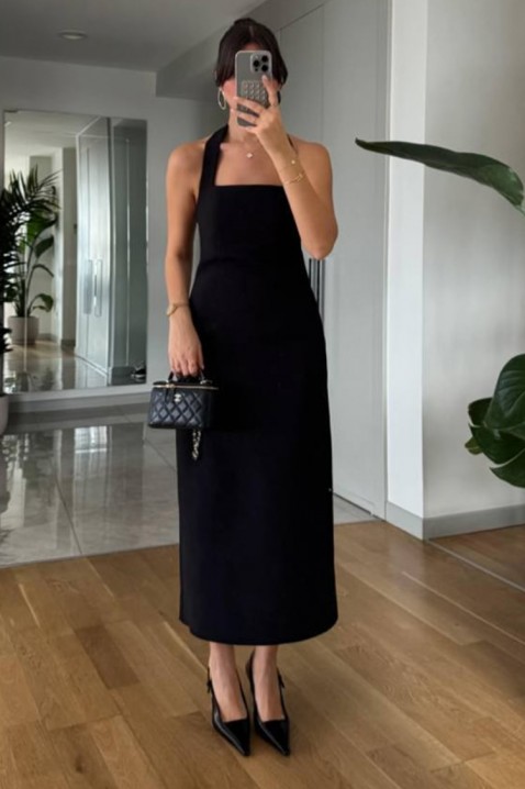 Φόρεμα SAMILA BLACK, Χρώμα: μαύρο, IVET.EU - Εκπτώσεις έως -80%