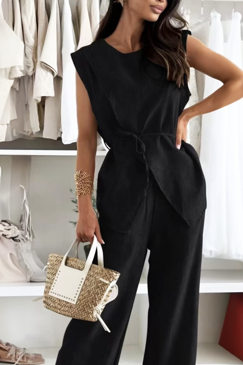 Komplet AKSINIYA BLACK, Barva: černá, IVET.EU - Stylové oblečení