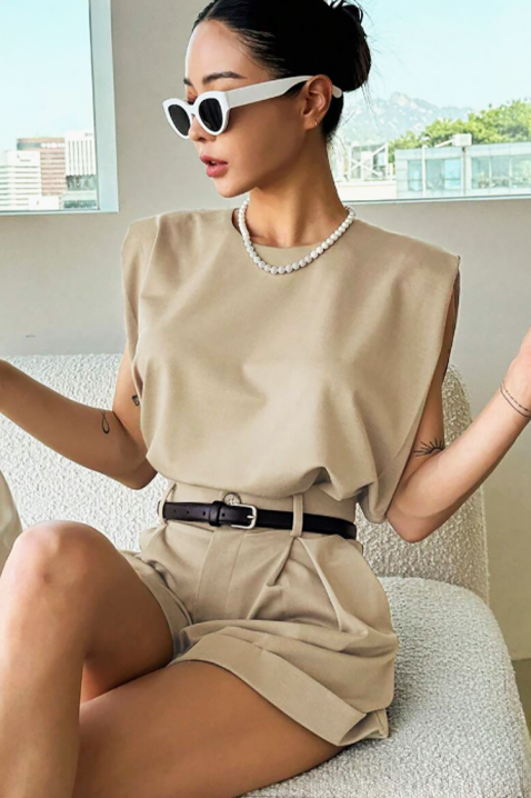 Komplet STILANA BEIGE, Barva: béžová, IVET.EU - Stylové oblečení