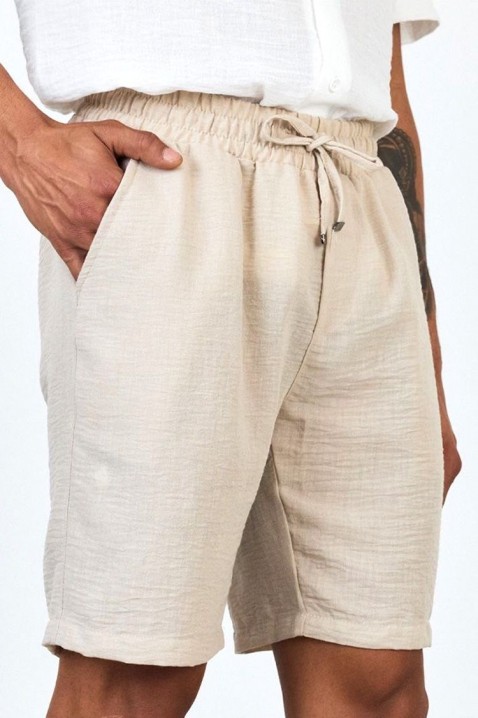 Pánské šortky JORVO BEIGE, Barva: béžová, IVET.EU - Stylové oblečení