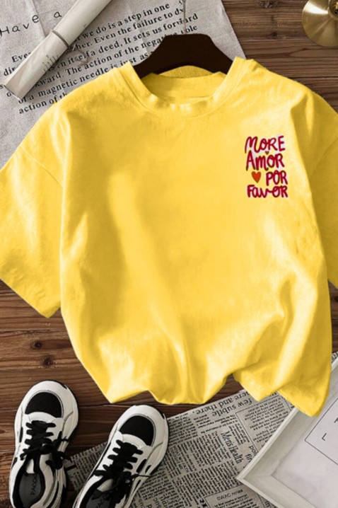 Triko AMORE YELLOW, Barva: žlutá, IVET.EU - Stylové oblečení