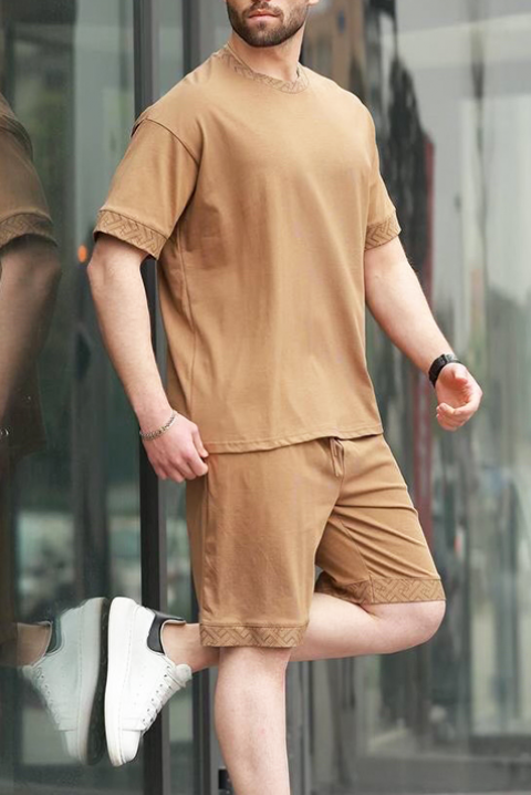 Pánska súprava DORILDO BEIGE, Farba: béžová, IVET.EU - Štýlové oblečenie