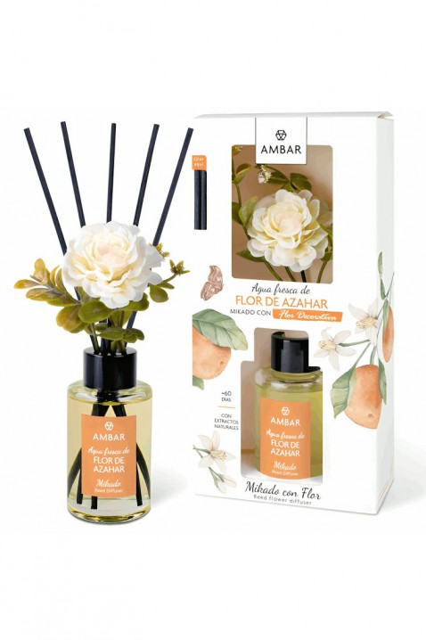 Vonné tyčinky s květem AMBAR FLOR DE AZAHAR 75 ml, Barva: ecru, IVET.EU - Stylové oblečení