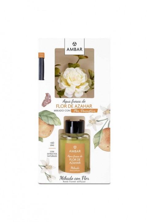 Vonné tyčinky s květem AMBAR FLOR DE AZAHAR 75 ml, Barva: ecru, IVET.EU - Stylové oblečení
