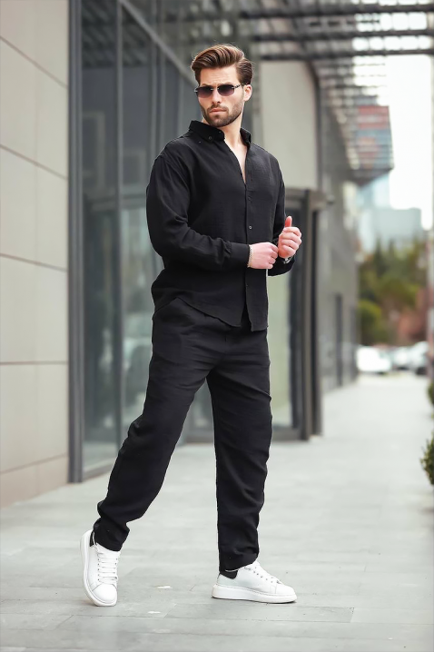 Pánský komplet ROLDO BLACK, Barva: černá, IVET.EU - Stylové oblečení