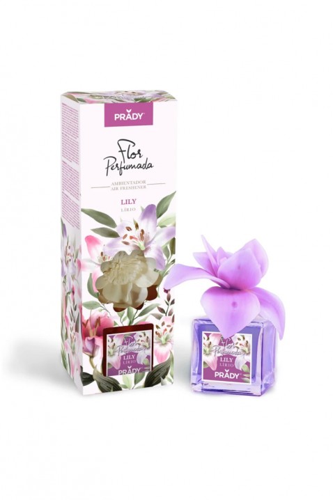 Difuzér s květem PRADY LILY 90 ml, Barva: fialová, IVET.EU - Stylové oblečení