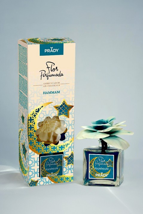 Difuzér s květem PRADY HAMMAM 90 ml, Barva: světlemodrá, IVET.EU - Stylové oblečení