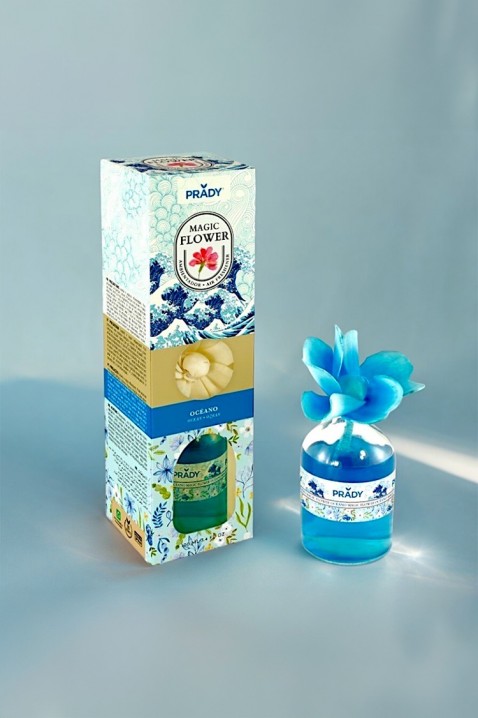 Difuzér s květem PROLDY OCEANO 100 ml, Barva: světlemodrá, IVET.EU - Stylové oblečení