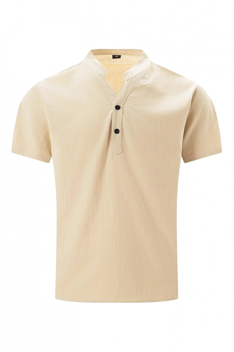 Pánske tričko LEZERXO BEIGE, Farba: béžová, IVET.EU - Štýlové oblečenie