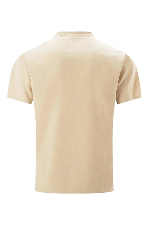 Pánske tričko LEZERXO BEIGE, Farba: béžová, IVET.EU - Štýlové oblečenie