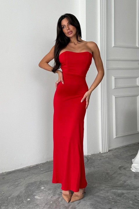 Šaty ROUGETA RED, Barva: červená, IVET.EU - Stylové oblečení