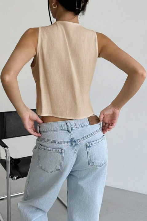 Top BADIE BEIGE, Barva: béžová, IVET.EU - Stylové oblečení