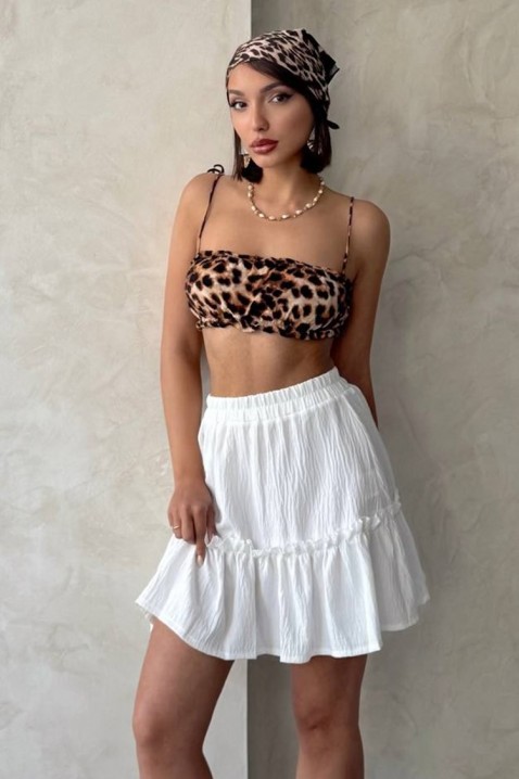 Sukně ZERVELZA WHITE, Barva: bílá, IVET.EU - Stylové oblečení