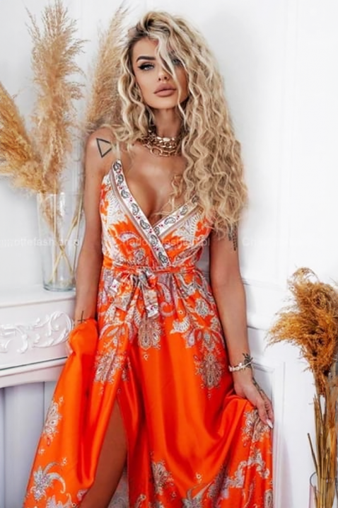 Šaty UVORZA ORANGE, Barva: oranžová, IVET.EU - Stylové oblečení