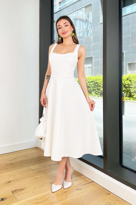 Šaty TERLONGA WHITE, Barva: bílá, IVET.EU - Stylové oblečení