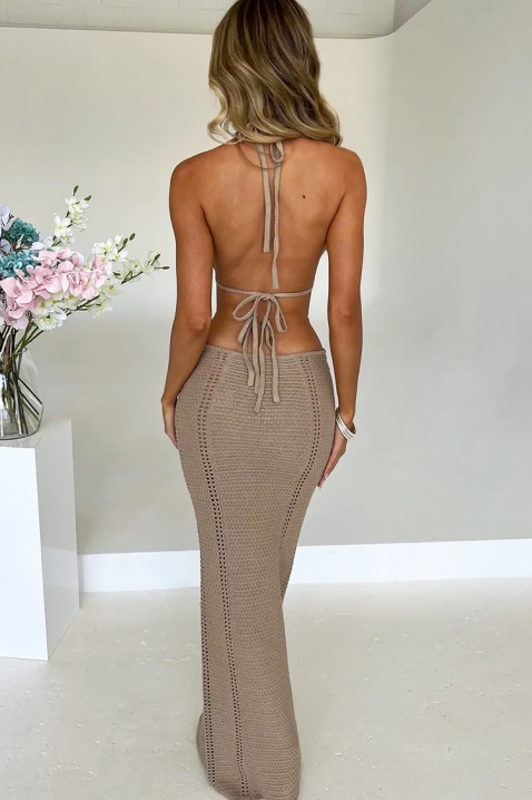 Φόρεμα παραλίας CHRISTINA BEIGE, Χρώμα: μπεζ, IVET.EU - Εκπτώσεις έως -80%