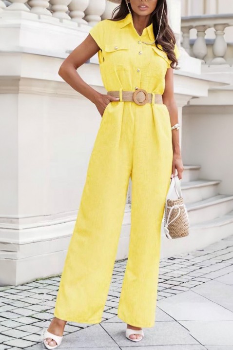 Ολόσωμη φόρμα PORVELZA YELLOW, Χρώμα: κίτρινο, IVET.EU - Εκπτώσεις έως -80%