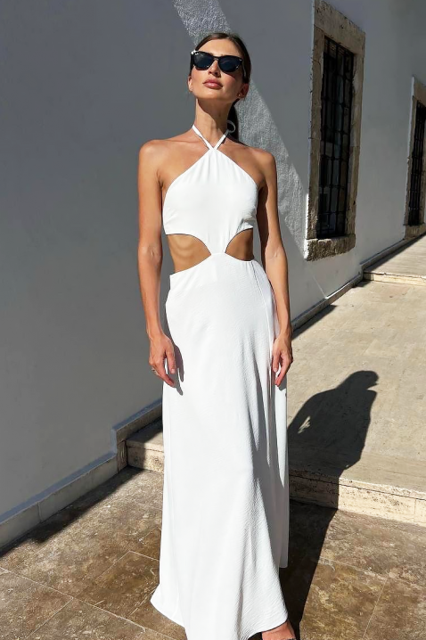 Φόρεμα RORIVA WHITE, Χρώμα: άσπρο, IVET.EU - Εκπτώσεις έως -80%