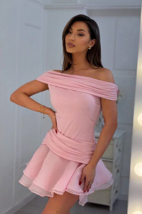 Φόρεμα POLERZA PINK, Χρώμα: ροζ, IVET.EU - Εκπτώσεις έως -80%
