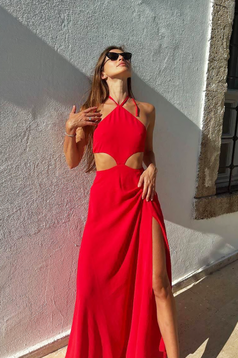 Φόρεμα RORIVA RED, Χρώμα: κόκκινο, IVET.EU - Εκπτώσεις έως -80%