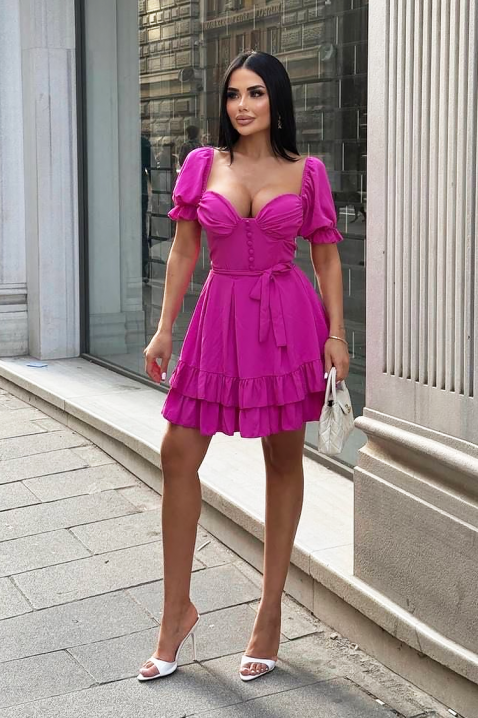 Φόρεμα KEYVERZA PURPLE, Χρώμα: μωβ, IVET.EU - Εκπτώσεις έως -80%