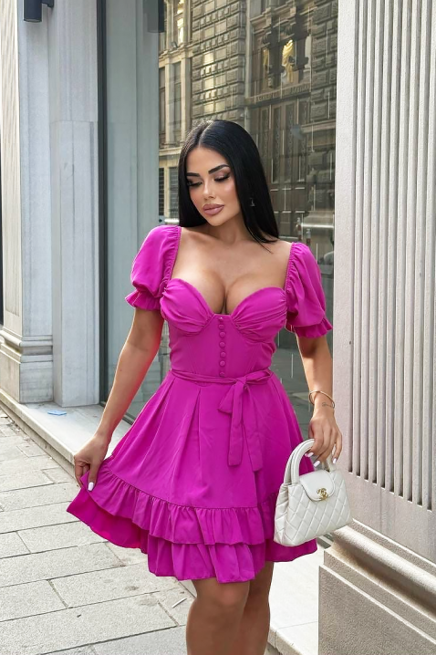Φόρεμα KEYVERZA PURPLE, Χρώμα: μωβ, IVET.EU - Εκπτώσεις έως -80%