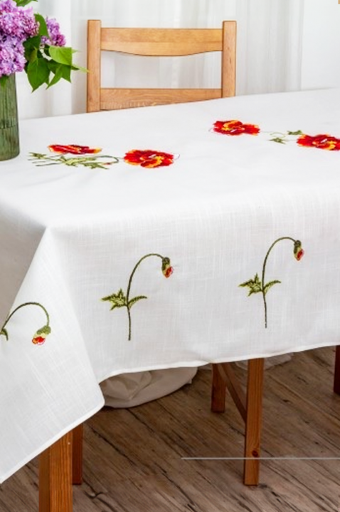 Τραπεζομάντιλο PRONELGA 100x100 cm, Χρώμα: άσπρο, IVET.EU - Εκπτώσεις έως -80%