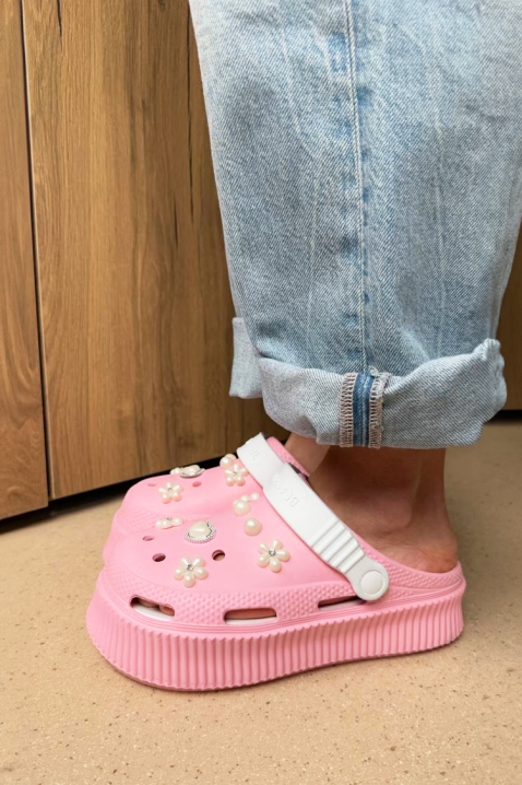 Γυναικείες παντόφλες DJOMANA PINK, Χρώμα: ροζ, IVET.EU - Εκπτώσεις έως -80%
