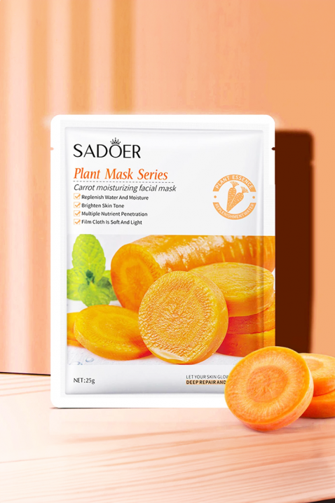 Μάσκα προσώπου SADOER Plant Facial Mask CARROTIVET.EU - Εκπτώσεις έως -80%