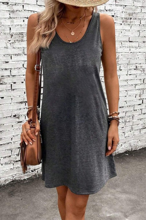 Φόρεμα SKLIRONZA GREY, Χρώμα: γκρι, IVET.EU - Εκπτώσεις έως -80%