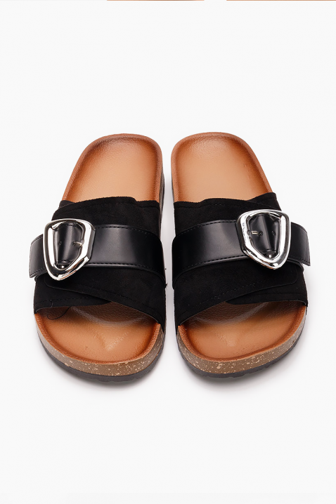 Γυναικείες παντόφλες FELITTA BLACK, Χρώμα: μαύρο, IVET.EU - Εκπτώσεις έως -80%