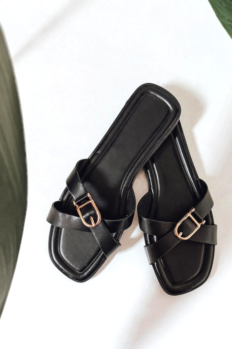Γυναικείες παντόφλες ORVELVA BLACK, Χρώμα: μαύρο, IVET.EU - Εκπτώσεις έως -80%