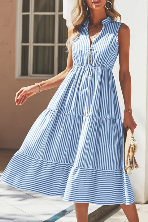 Φόρεμα SIMERVA BLUE, Χρώμα: μπλε, IVET.EU - Εκπτώσεις έως -80%