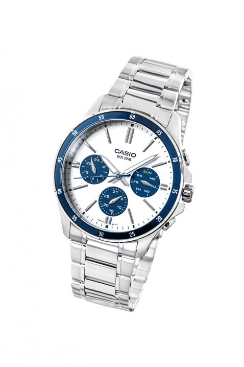 Ανδρικό ρολόι CASIO MTP-1374D-7A2VDF, Χρώμα: ασημί, IVET.EU - Εκπτώσεις έως -80%
