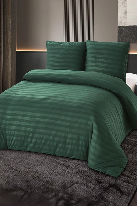 Σετ κρεβατοκάμαρας KRONESA GREEN 200x220 cm βαμβακερό - 3 τεμάχια, Χρώμα: πράσινο, IVET.EU - Εκπτώσεις έως -80%